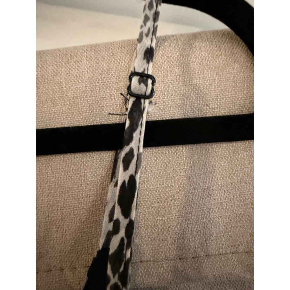Do+Be Black & White Cheetah Print Bodysuit - Spandex Waist - Size Medium - NWT - Picture 4 of 8